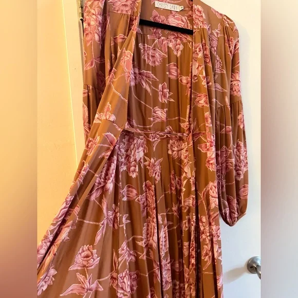 Christy Dawn The Bergen Dress in Crimson Bloom - Picture 2 of 13